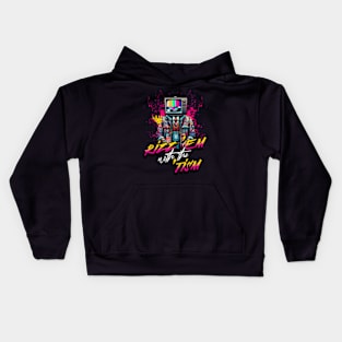 Rizz Em with the Tism Autism Awareness Streetwear Artist Design Kids Hoodie